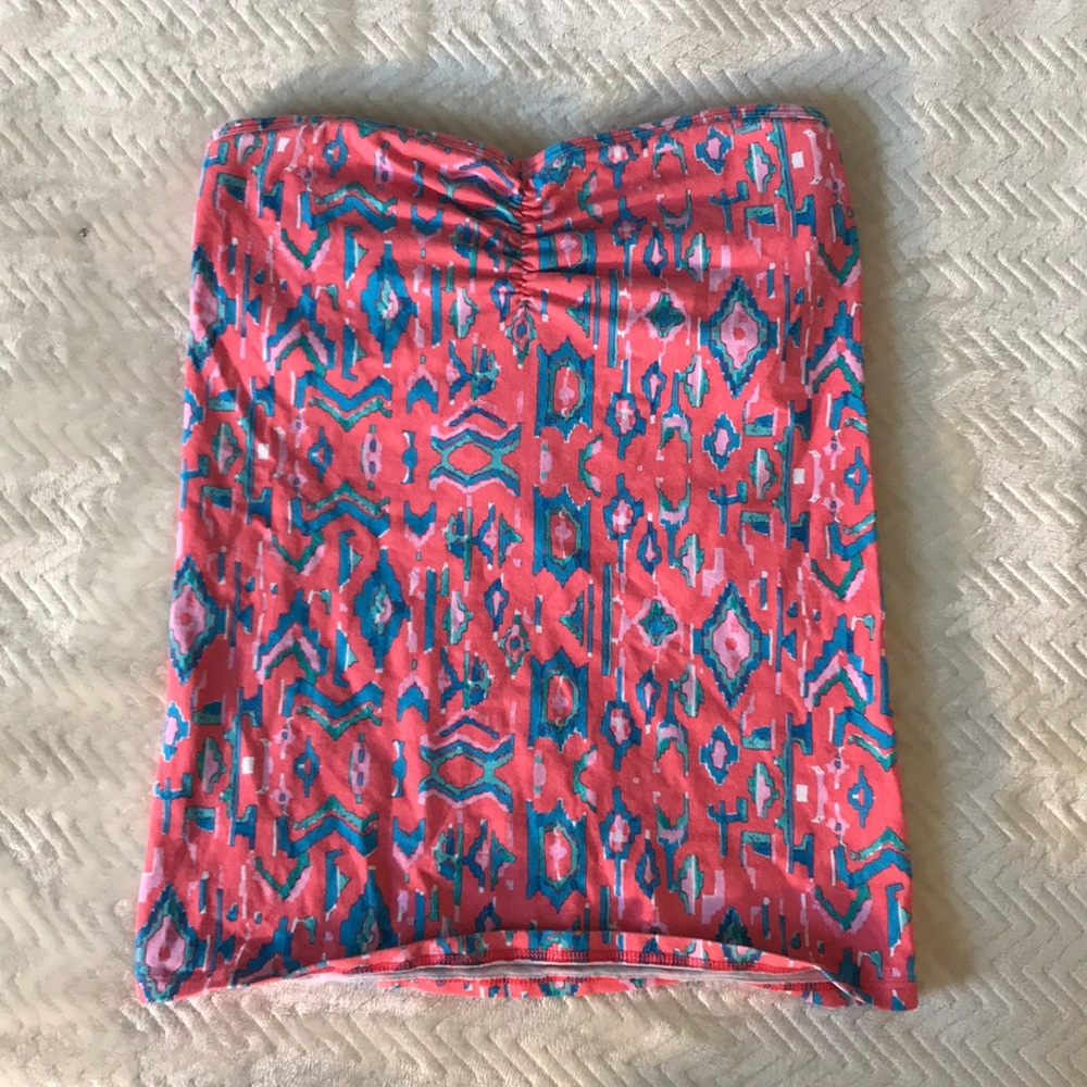 Strapless top